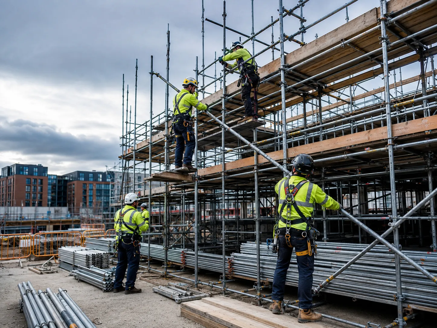 Large commercial scaffolding project and complex facade access in Cork.